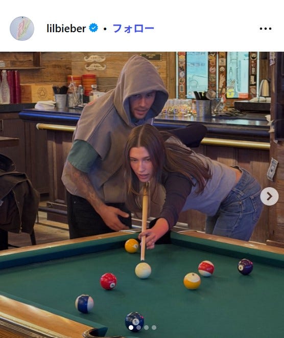 ジャスティン・ビーバーInstagramより