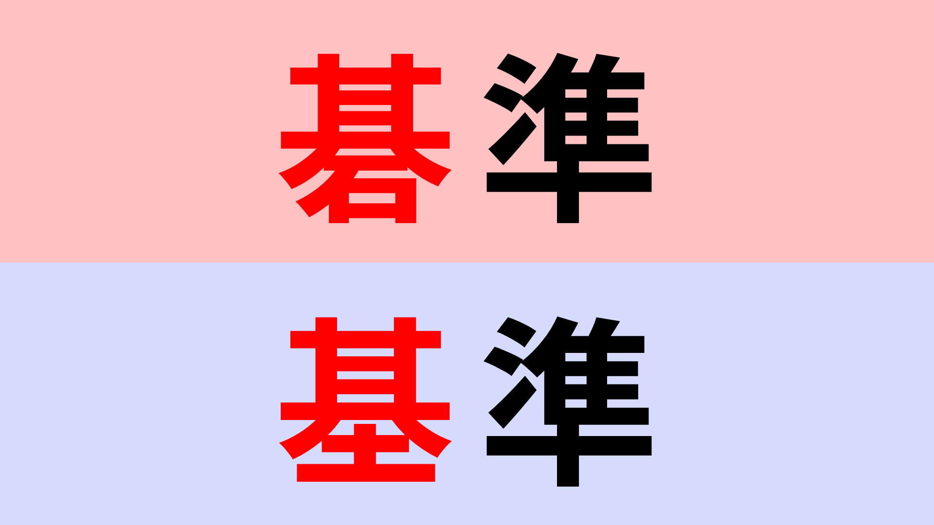 【漢字クイズ】「碁準」or「基準」正解はどっち？間違えやすいから注意して！