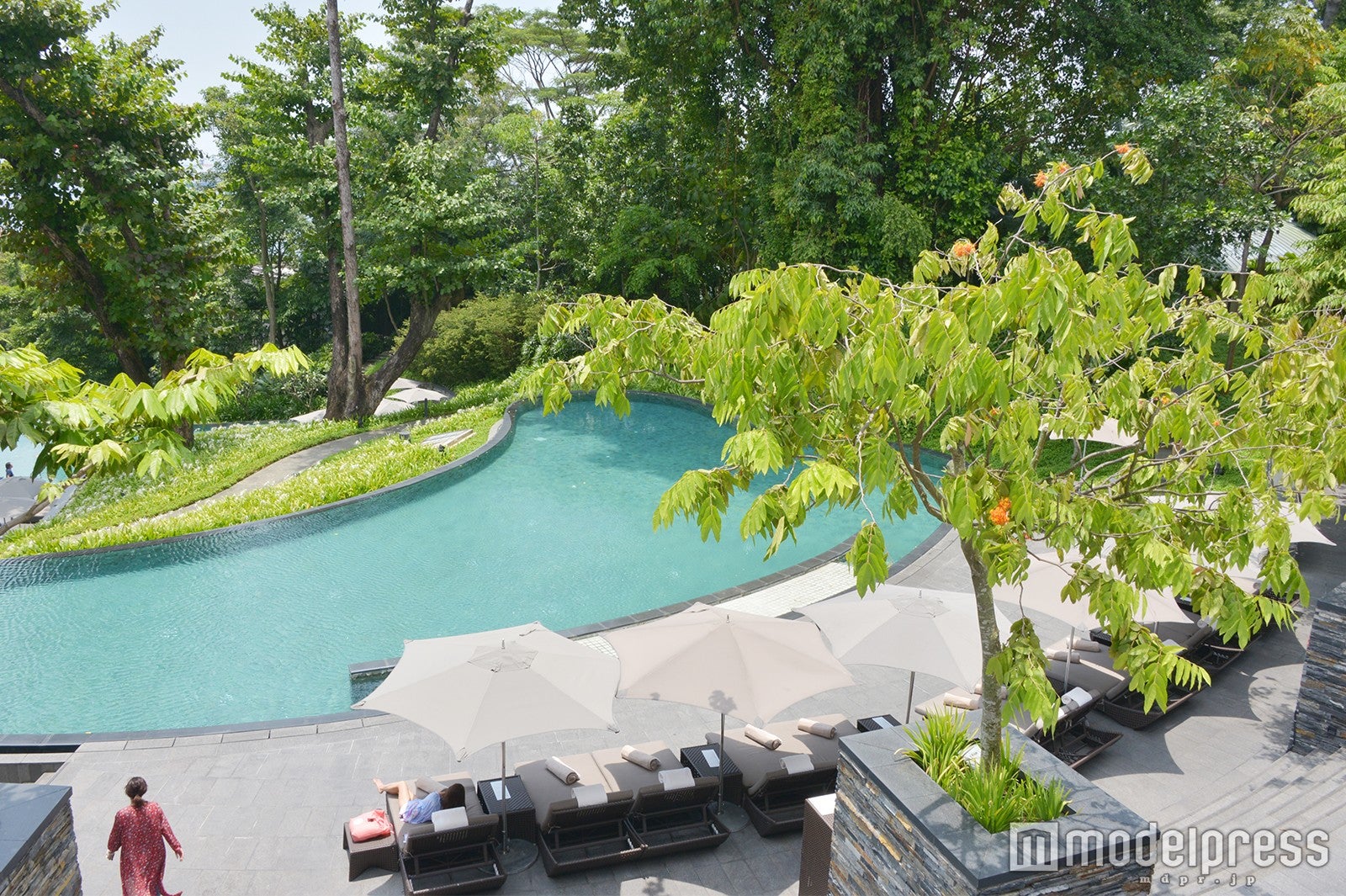 この日訪れたプール （C）モデルプレス