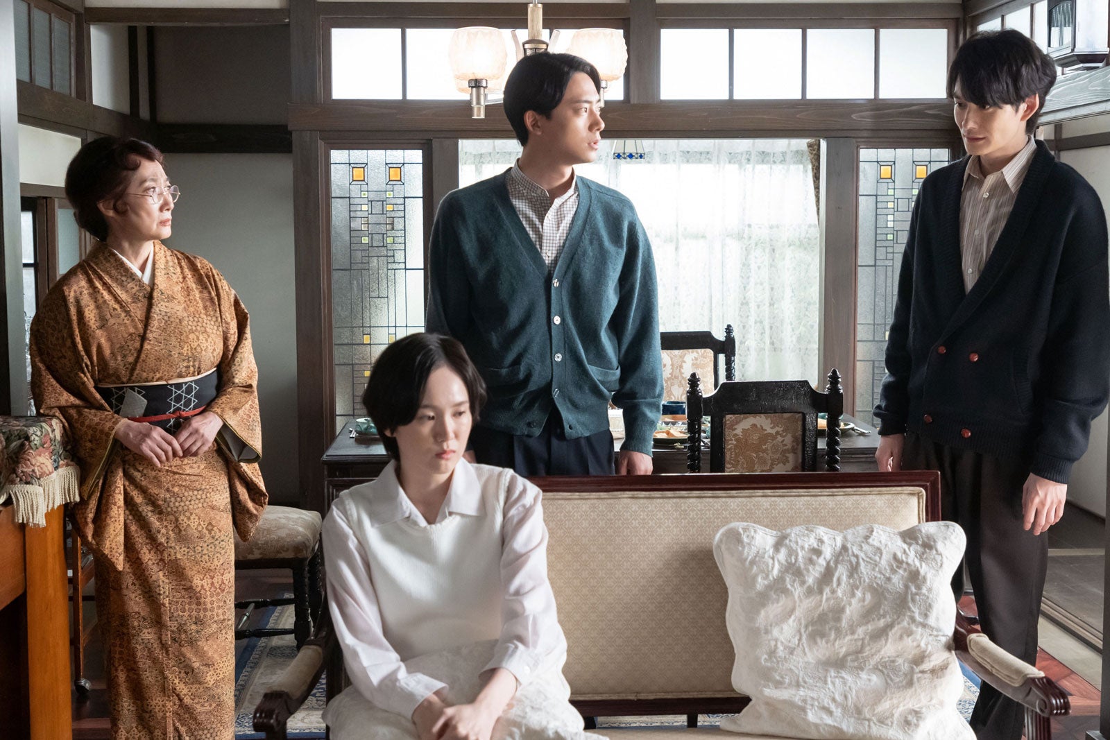 余貴美子、尾碕真花、井上祐貴、岡田将生「虎に翼」第109話（C）NHK