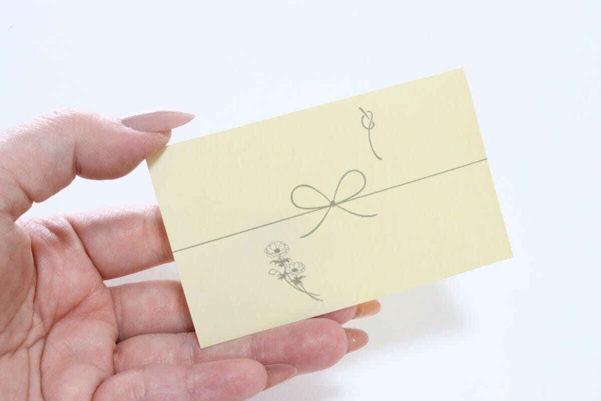 ラッピングシール（38、のし、フラワー）　デザイン