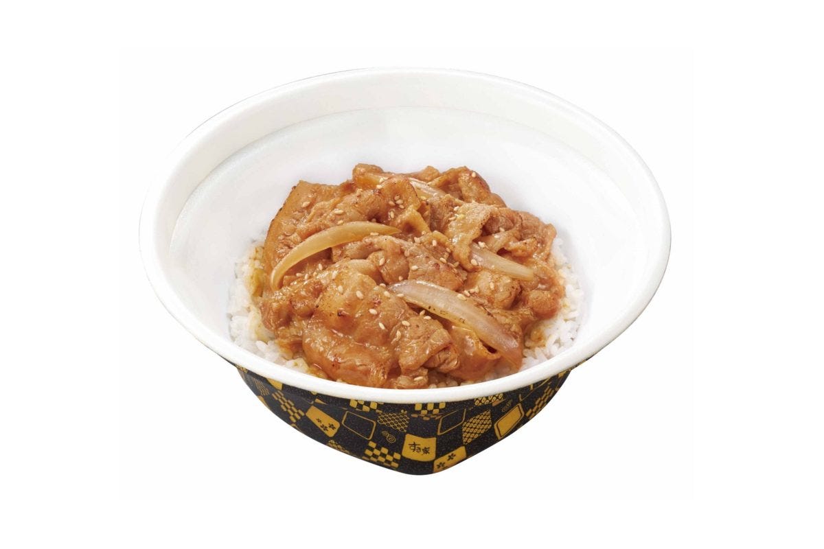 すき家（豚生姜焼き丼）