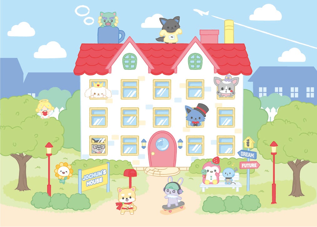 「JOCHUM」のシェアハウス（C）’22 SANRIO　著作（株）サンリオ　（C）LAPONE ENTERTAINMENT