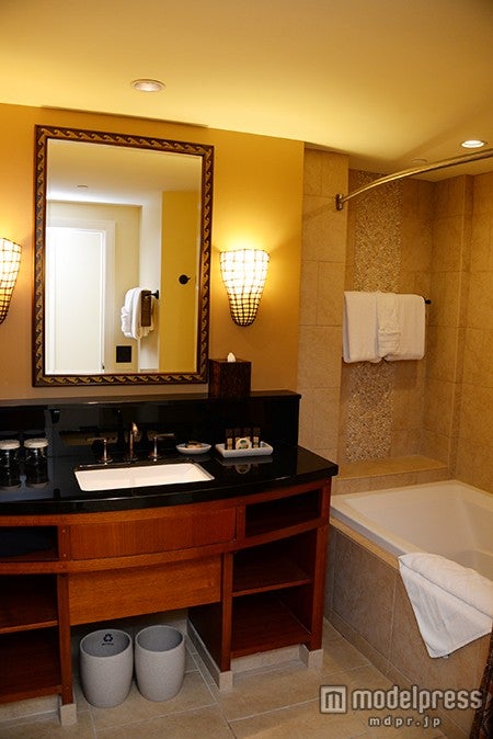 深めのバスタブは日本人も使いやすい