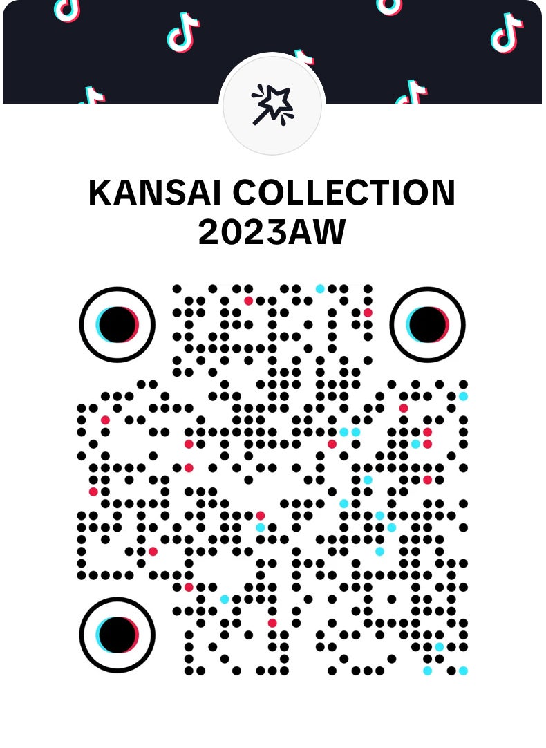 「関西コレクションオリジナルTikTokエフェクト」バーコード（提供写真）