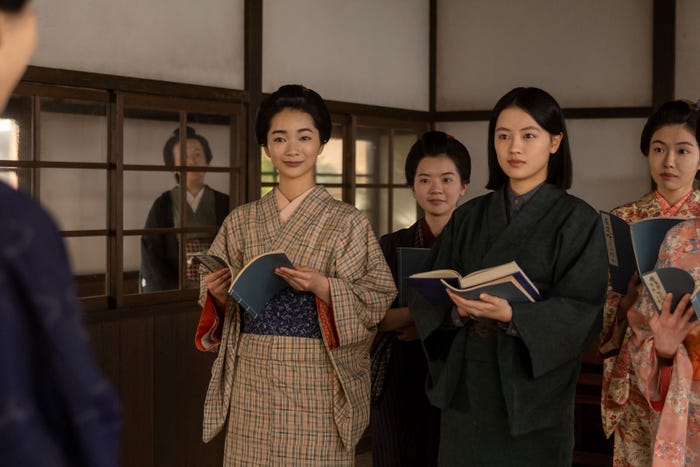 見上愛、原嶋凛、上坂樹里、木越明「風、薫る」第25話(C)NHK
