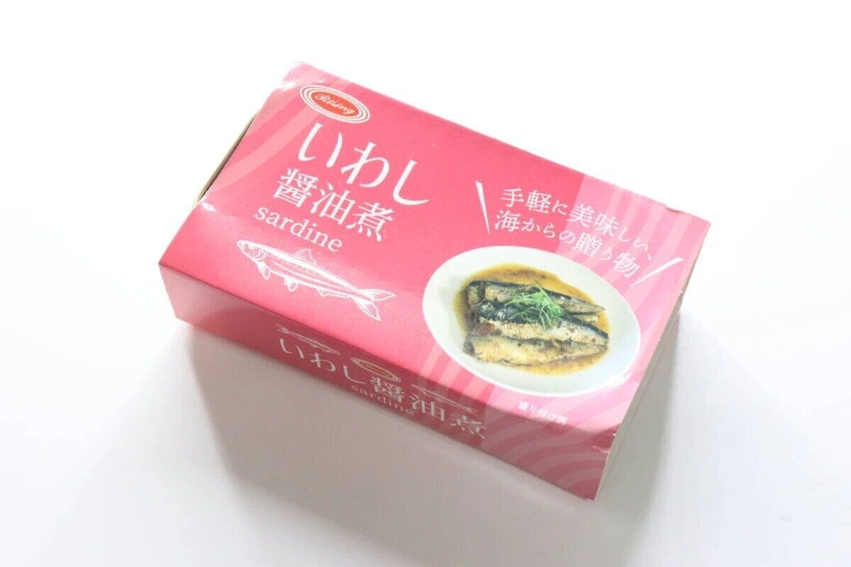 赤いパッケージのダイソーいわし醤油煮の箱