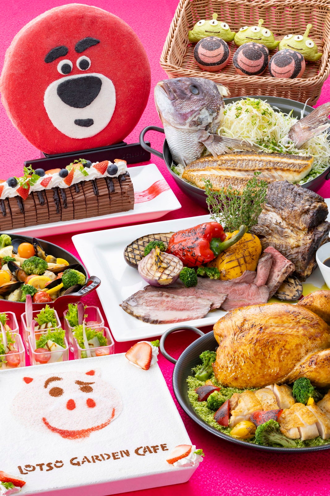 東京ディズニーリゾート・トイ・ストーリーホテル ロッツォ・ガーデンカフェ（ブッフェ）ディナーブッフェ （C）Disney/Pixar