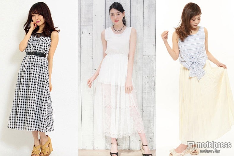 夏のコーデは"技あり！マキシワンピ”で即オシャレに完成／画像提供：（左から）「Marblee」、「garden by Valmuer」、「Supreme.La.La.」【モデルプレス】