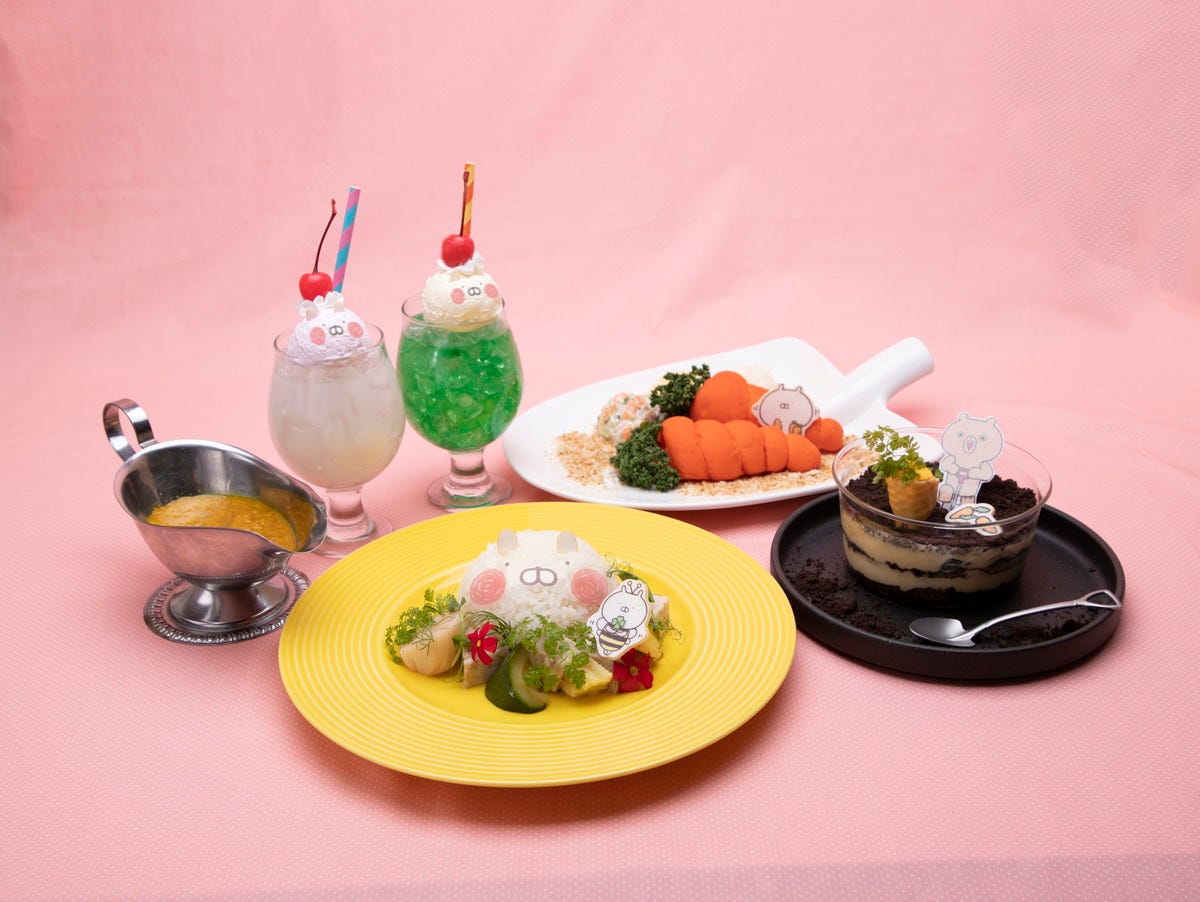 「うさまるパーラー」東京・名古屋・大阪で開催 にんじんサンドやカレーなど限定メニュー