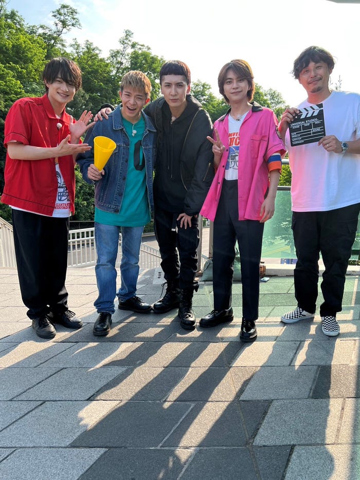 (左から)浮所飛貴、岸優太、藤井流星、佐藤勝利、平子祐希(C)フジテレビ