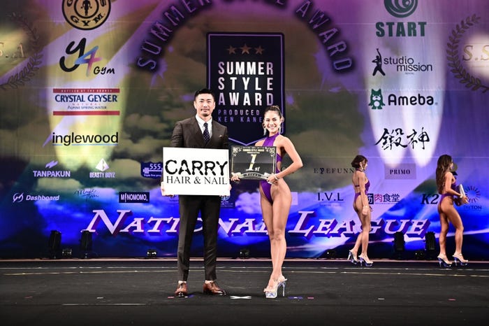 金子賢、ビューティーフィットネスモデル部門優勝・古屋沙菜さん(提供写真)