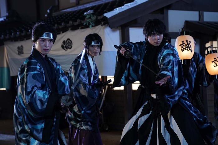 阪本奨悟、杢代和人、庄司浩平「君とゆきて咲く~新選組青春録~」第11話より(C)テレビ朝日