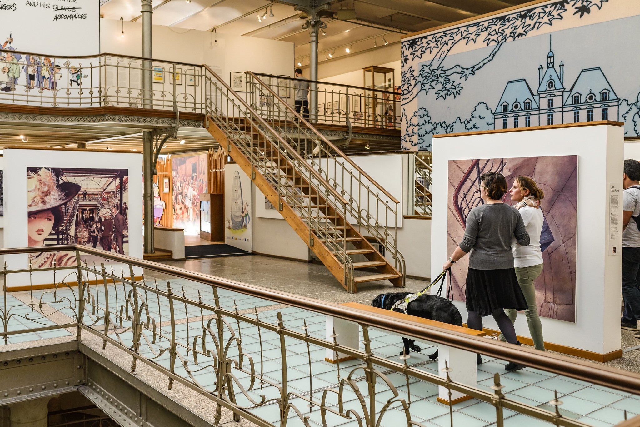 ベルギー漫画センターの回廊(c)visit.brussels, Jean-Paul Remy