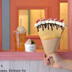 原宿に「クレープとエスプレッソとジェラートと」パリパリ生地&多彩なフレーバーのデザート体験提供