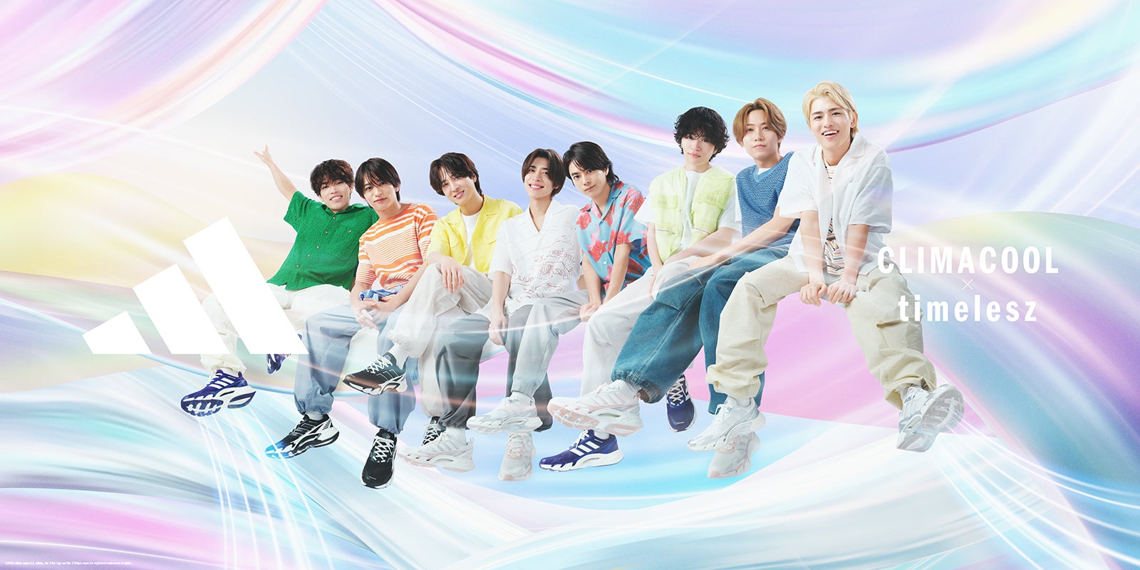 timelesz／アディダス「CLIMACOOL」スニーカービジュアル（提供写真）