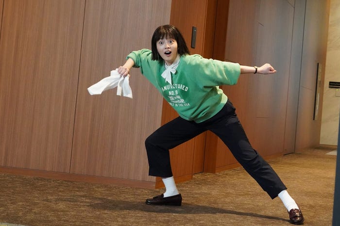 今田美桜/「悪女(わる)~働くのがカッコ悪いなんて誰が言った?~」第1話より(C)日本テレビ