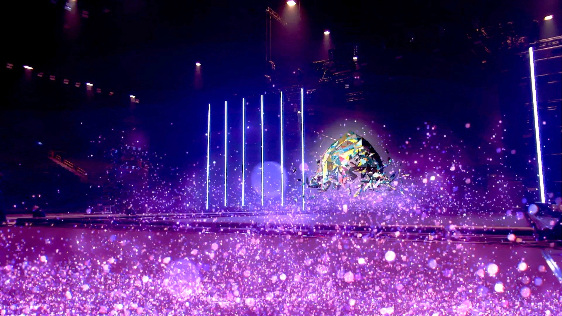 オープニングの模様（C）マイナビ 東京ガールズコレクション 2021 AUTUMN／WINTER