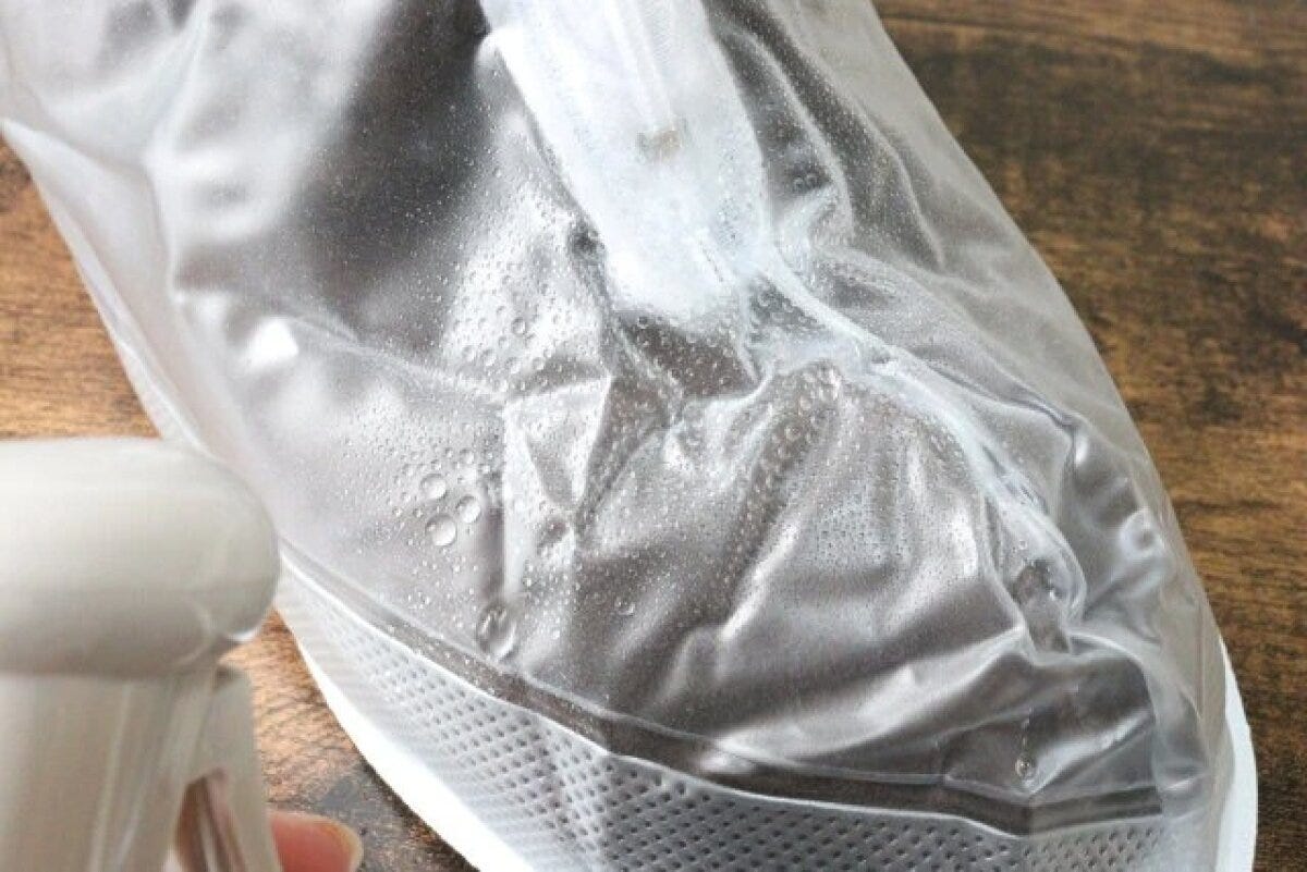 ダイソー　シューズカバー（透明、30.5cm）　使用例