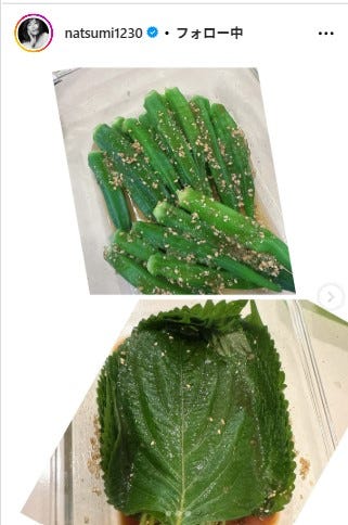 小川菜摘Instagramより