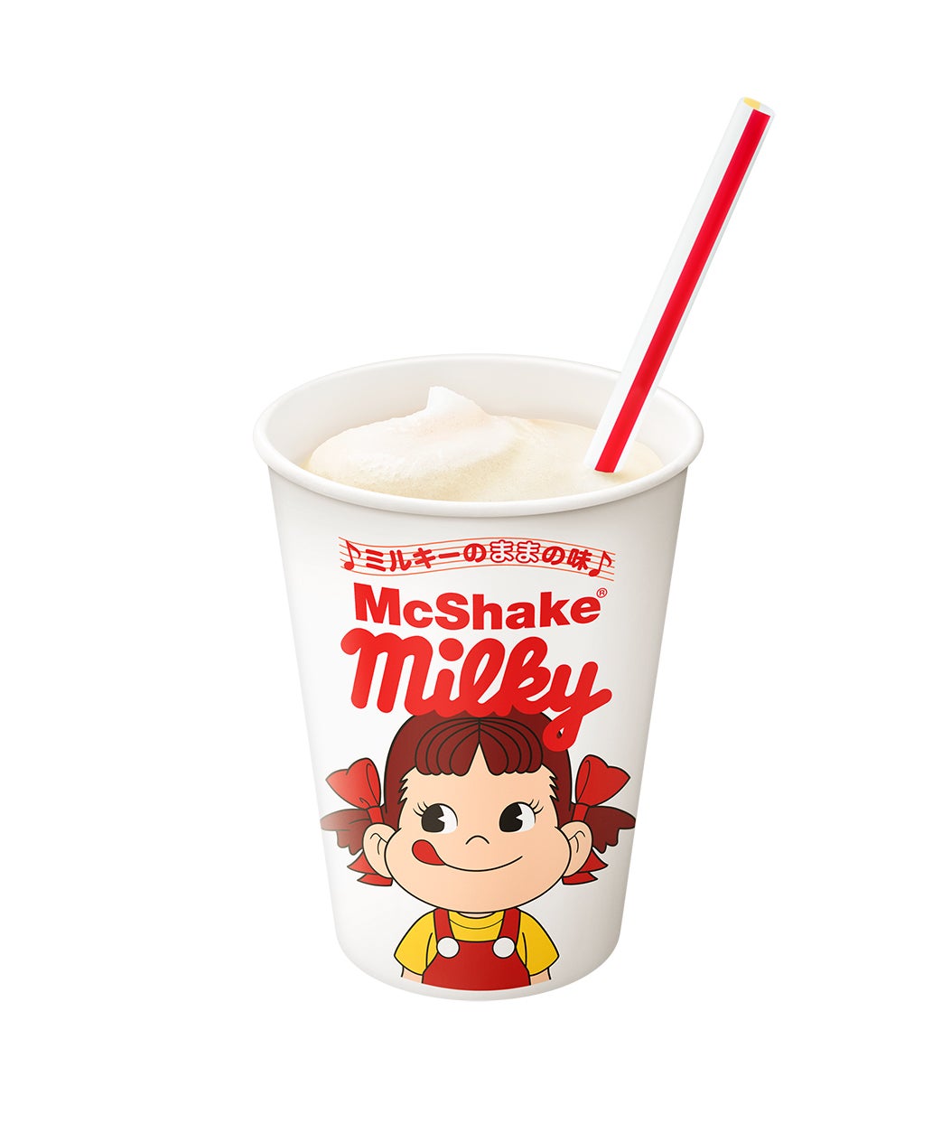 マクドナルド「マックシェイク ミルキーのままの味」「ワッフルコーン いちごミルキーのままの味」限定登場