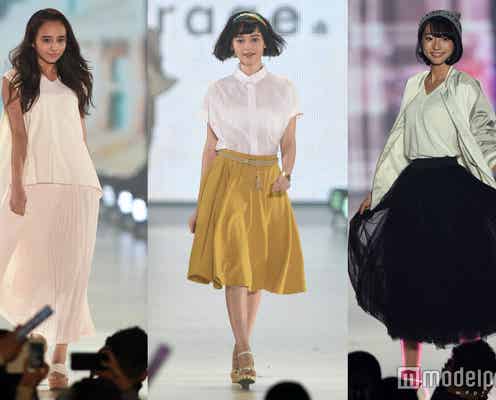 2016年春はスカートが着たい!プリーツ、チュール…“揺れ感”で魅せる女らしさ