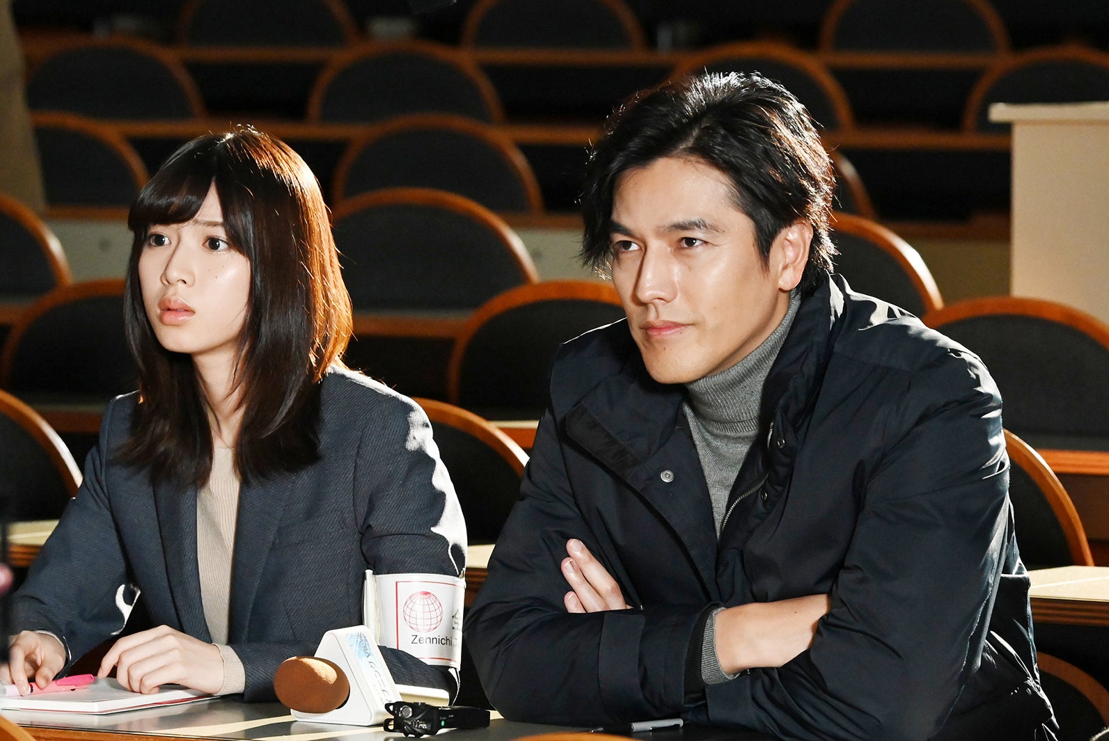 白石聖、要潤「シロでもクロでもない世界で、パンダは笑う。」第2話場面写真（C）日本テレビ