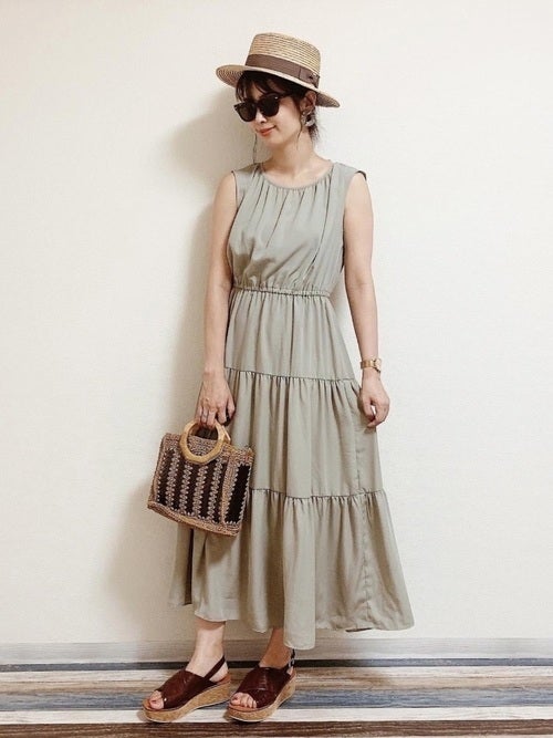 おしゃれさんがヘビロテ中 しまむら夏ワンピース があれば1枚で即おしゃれがキマる モデルプレス