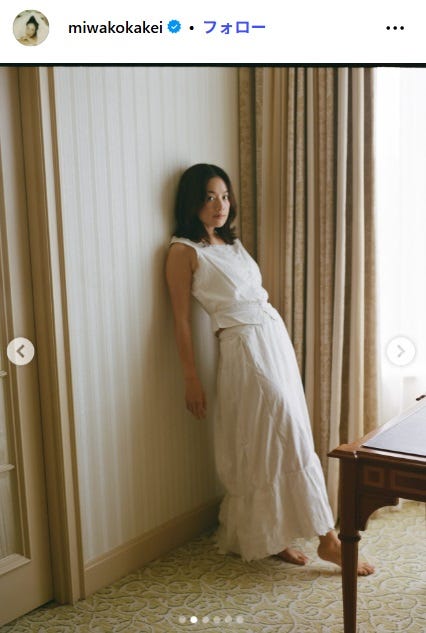 筧美和子Instagramより
