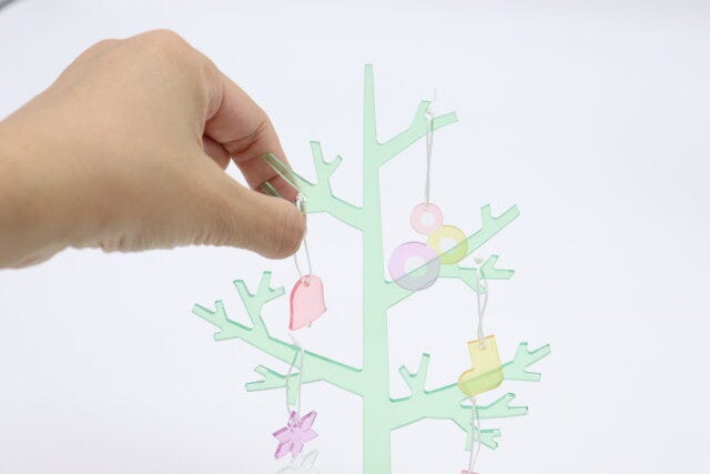 アクリルツリー（A）　飾り付け