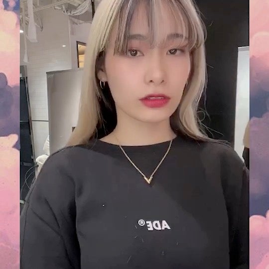 前髪　セルフカット　完成