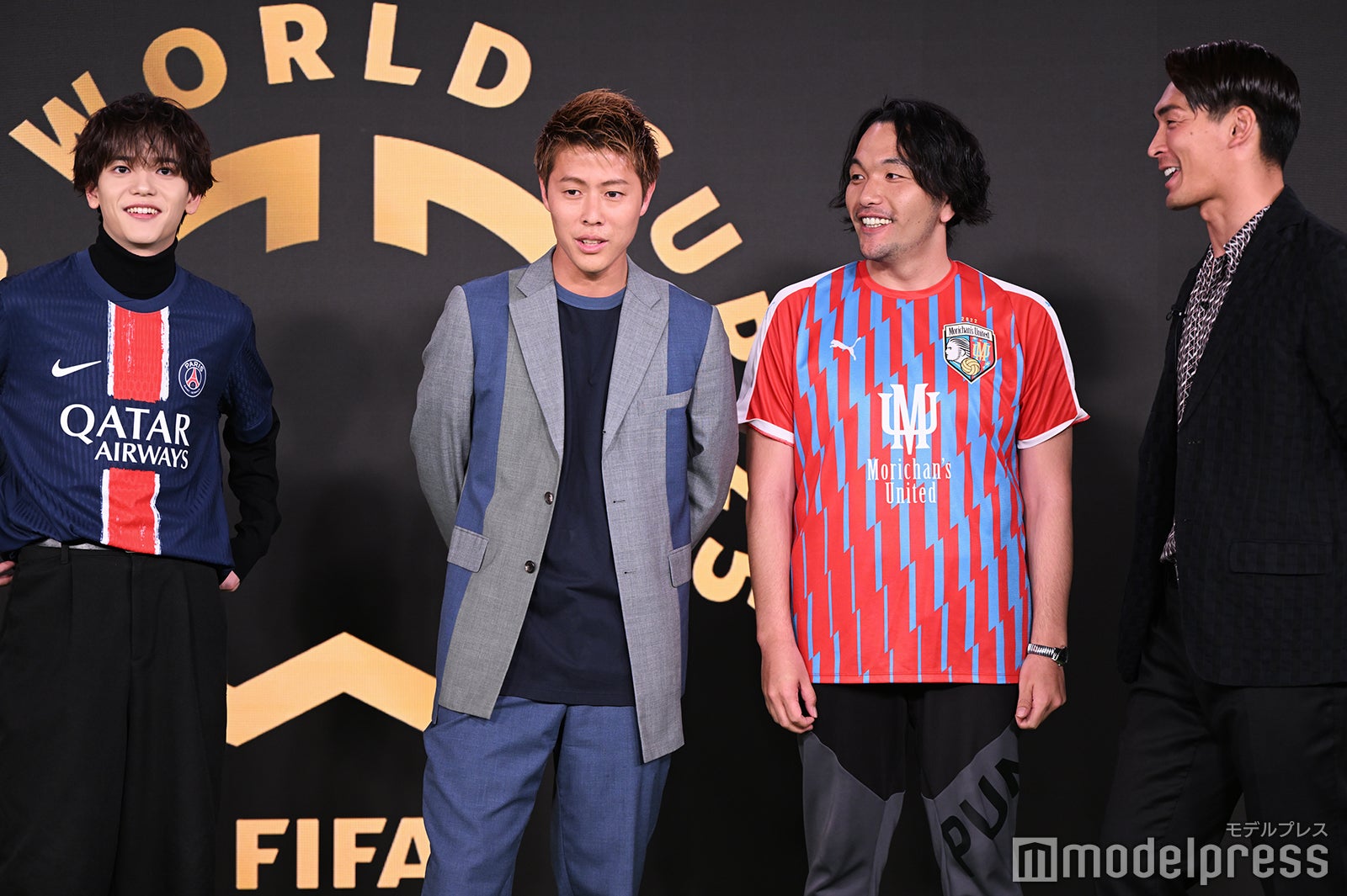 中島颯太、柿谷曜一朗、盛山晋太郎、槙野智章（C）モデルプレス