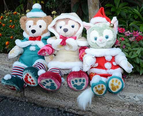 ディズニー、ダッフィー&ジェラトーニクリスマス仕様で登場