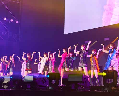 現役女子大生グループ・フジコーズ、ボディコン衣装で“バブリー全開”ステージ「誰か1人推しを作って帰って」笑顔でアピール<AGESTOCK2024>