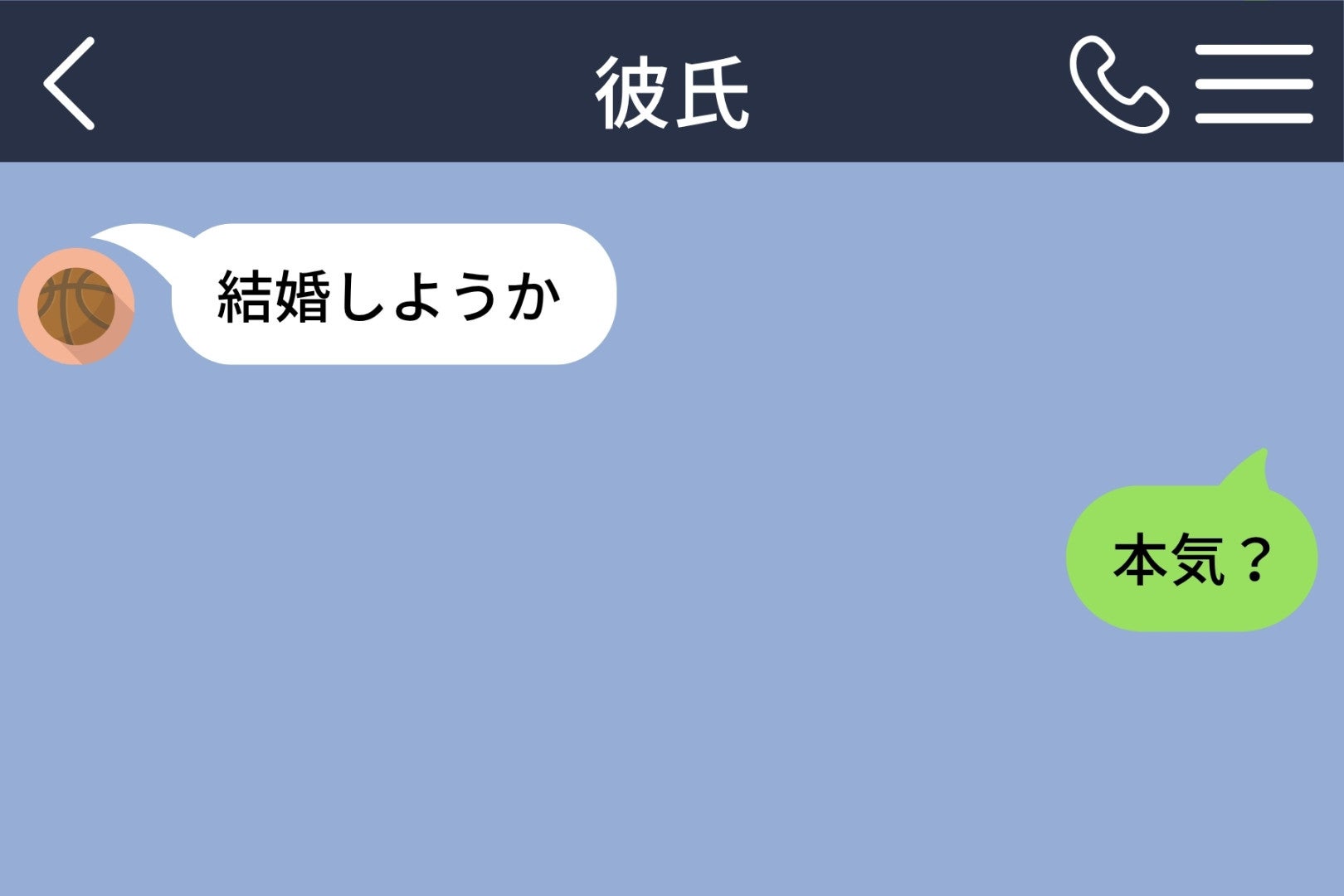 「結婚しようか」と送ってきた彼に「本気？」と返したら、既読のまま５分後、インターホンが鳴った