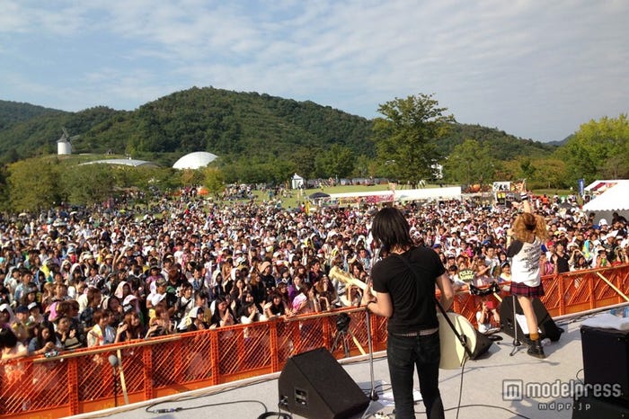 集まった約11,300人の観客を魅了したMilky Bunny/「2013四国放送まつり」