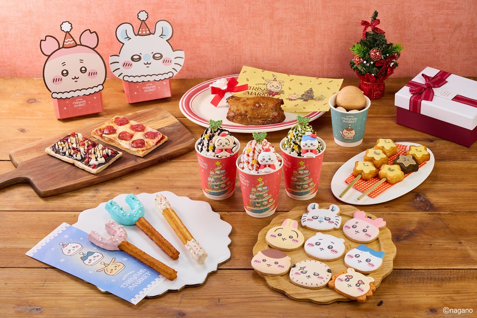 「ちいかわクリスマスマーケット」フード（提供写真）