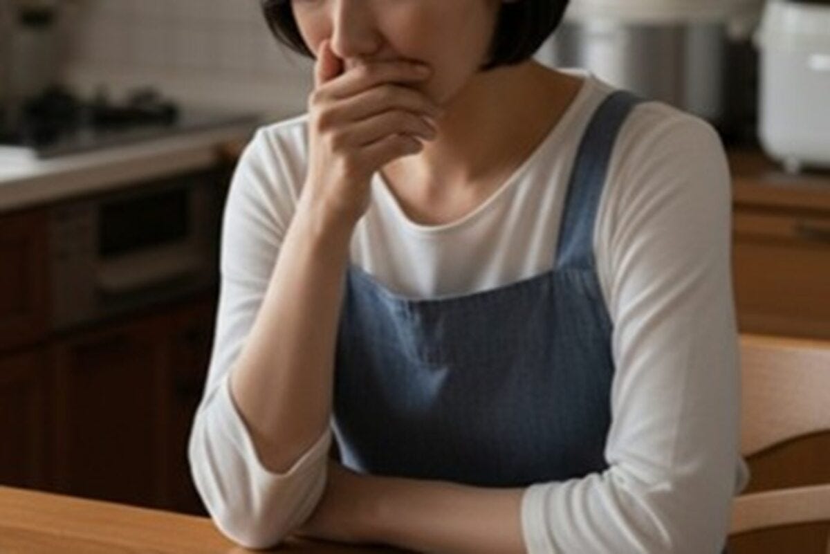 悲しむ女性