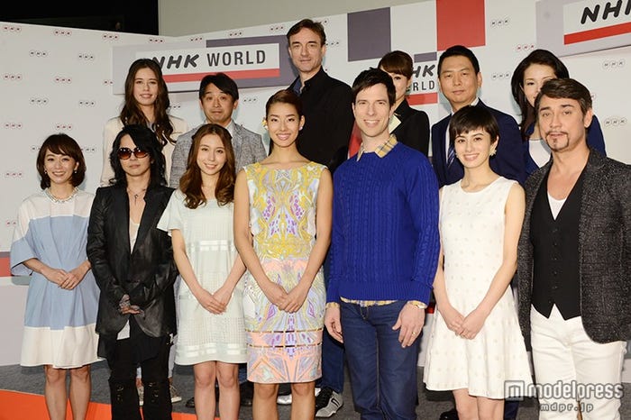 「NHKワールドTV 新年度番組出演者取材会」の様子