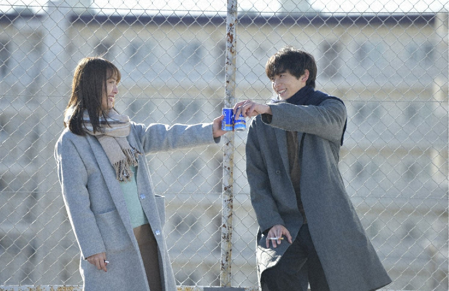 内田理央、小関裕太／「来世ではちゃんとします」第8話より（C）「来世ではちゃんとします」製作委員会