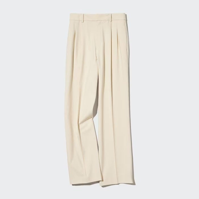ユニクロ　uniqlo　レディース　おすすめ　オススメ　コスパ　2023　冬　パンツ　体型カバー　スタイルアップ　脚長　美脚　タックワイドパンツ　ワイドパンツ