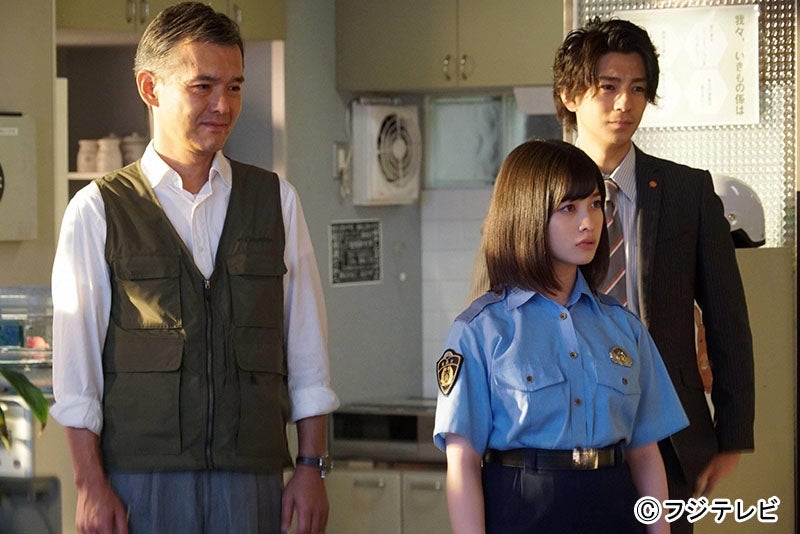 （左から）渡部篤郎、橋本環奈、三浦翔平 （C）フジテレビ