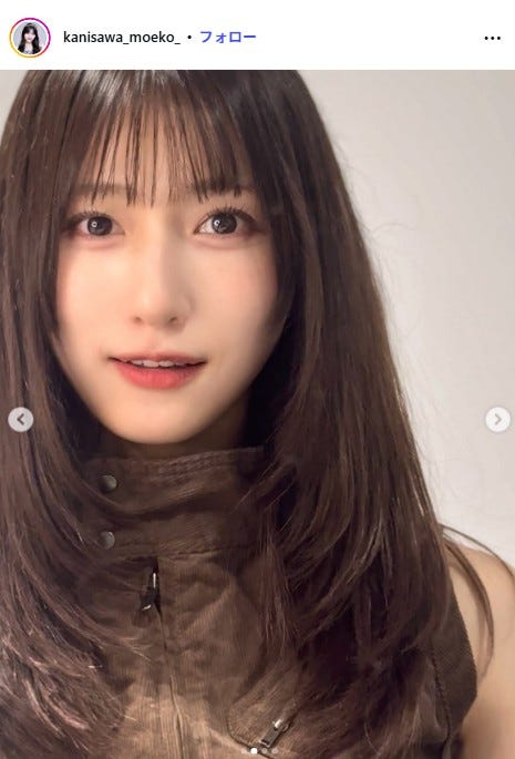 蟹沢萌子Instagramより