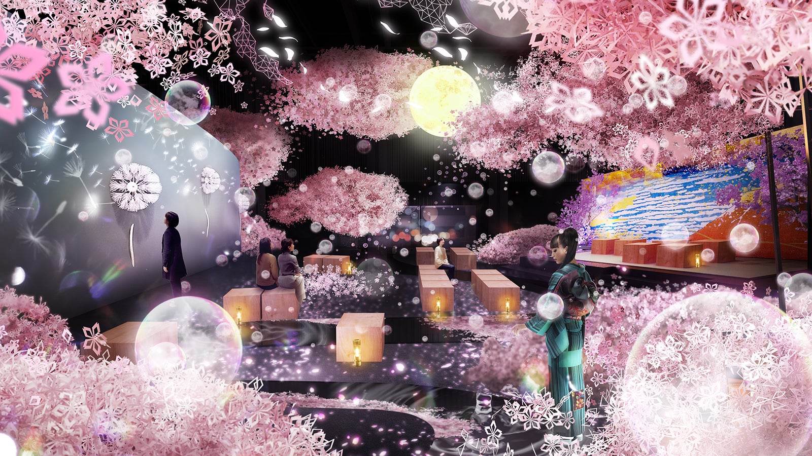 360度の桜彩空間に感動！日本橋「FLOWERS BY NAKED 2019」開催決定
