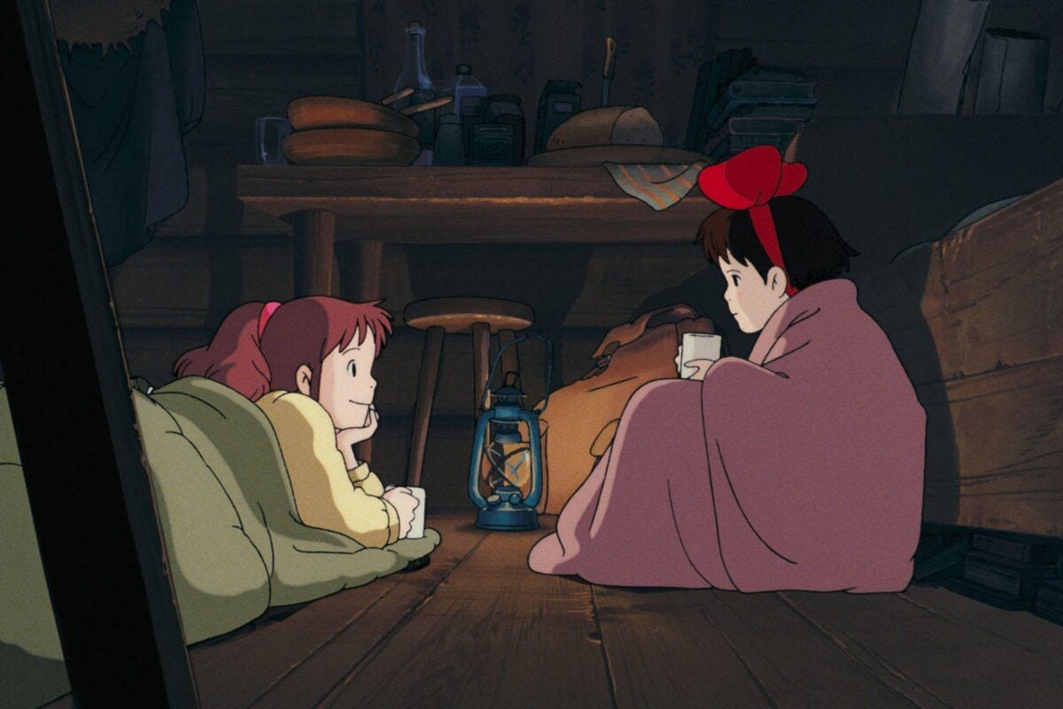 『魔女の宅急便』キキとウルスラ