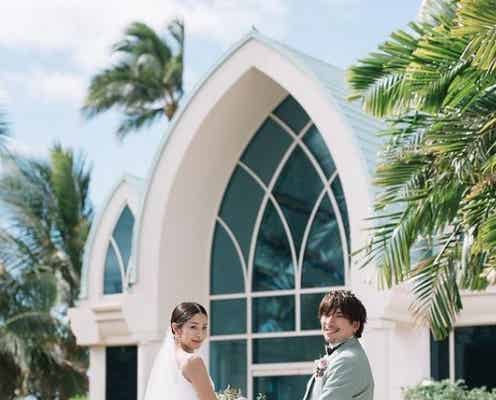 EXITりんたろー。&本郷杏奈、ハワイ挙式を報告 ウエディングショット一挙公開