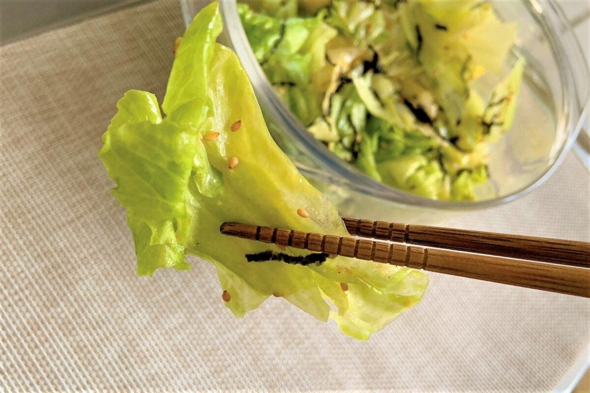 レタスの秒殺サラダ