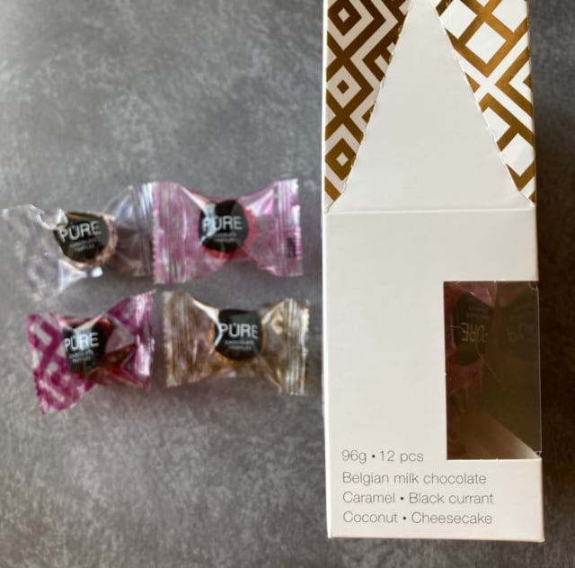 成城石井のピュア社トリュフアソートのフレーバー表示