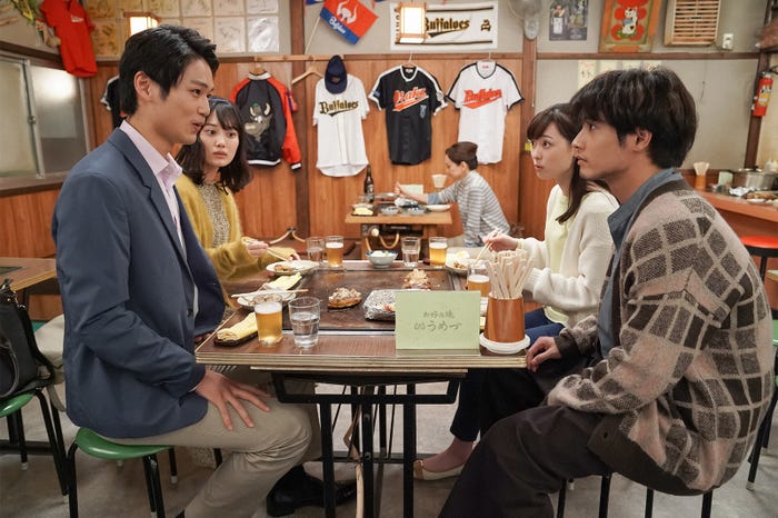 中川大輔、山下美月、福原遥、赤楚衛二/「舞いあがれ!」第82話(C)NHK