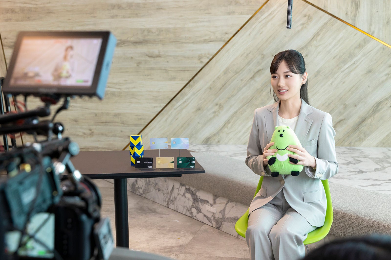 山下美月「小さな毎日、大きな世界」篇メイキングより（提供写真）